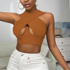 Cross wrap top